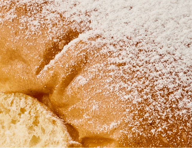 Pan de perro espolvoreado